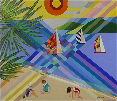 Children at the beach